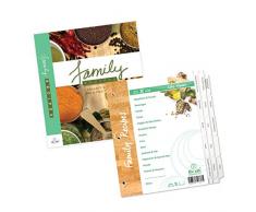 Family Recipe Organizer Kits: Standard-Länge, Index-Tabs für dreilagige Ordner mit Deckel