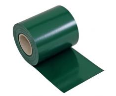 NOOR Zaunblende PVC Blickdicht 630 g/m2 Grün I 0,19 x 35 m I Der ideale Sichtschutz für Ihren Doppelstabmattenzaun I Sichtschutzstreifen in vielen Farben I Witterungsbeständig