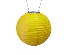 Allsop Haus und Garten, rund, 25,4 cm Soji Solar Laterne 10-Inch gelb