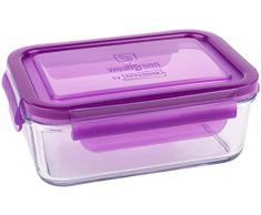 Wean Green RP521GS Lunchbox aus gehärtetem Glas, Deckel aus Polypropylen, mit Silikondichtung