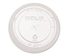 Deckel für Kaltbecher, Strohhalm, transparent, 100 Stück