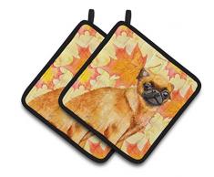 Carolines Treasures BB9963PTHD Topflappen, Motiv afghanischer Jagdhund, 7,5 x 7,5 W, mehrfarbig Kleiner Brabant-Griffon 7.5HX7.5W mehrfarbig