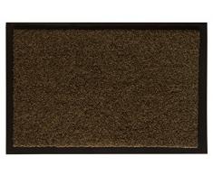 andiamo Schmutzfangmatte FuÃabtreter Türmatte FuÃmatte Sauberlaufmatte Schmutzabstreifer Türvorleger â Eingangsbereich In/Outdoor â rutschhemmend waschbar teak Polypropylenâ 80x120 cm â 5 mm Höhe