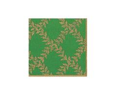 Caspari 13952C Acanthus Trellis Paper Cocktail Napkins in Green, Per Package Papierservietten mit Spalier, Akanthus Grün, 20 Stück, Papier