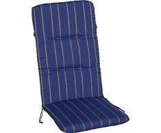 Angerer Sesselpolster hoch Design Faro Stuhlaulfage, blau, 120 x 50 x 6 cm, 2103/025