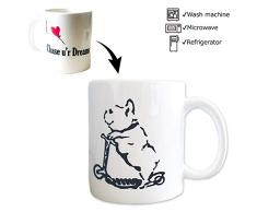French Bull Hund Bully mit Knochen Kaffee Tasse 284 ml 400 ml