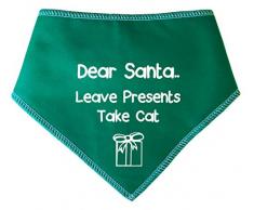 Spoilt Rotten Pets S4 Hundehalstuch, Motiv Weihnachtsmann, Rot Geeignet für Husky, GSD, Newfies & Chow Chow-Größen.