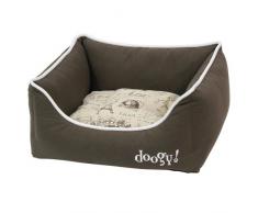 Doogy Flausch Frenchie Sofa für Hunde 65 x 60 x 21 cm Größe L