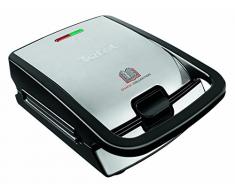 Tefal SW852D Snack Collection Waffeleisen und Sandwichmaker, 700 Watt, schwarz/edelstahl