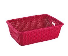 King Home C1567072/F Korb Sunny aus synthetischem Weidengeflecht, Fuchsia, 48X34,5X16H