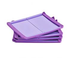 Betty Bossi 25004 Backformen für Mini-Bisquitrollen, 4-er Set, 17,5 x 14 x 0,8 cm, violett