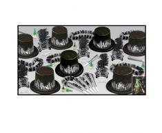 Beistle 88870BKS50 1er-Pack Deko Sternennacht Party Sortimente für 50 Personen, silber
