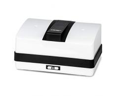 Cloer 800MBX Menübox Steamer-zum Aufwärmen von Speisen-inkl 1,2 l, Tablett und Messbecher herausnehmbarer Träger Edelstahlkochplatte, kombinierbar Lunchbox-Sets, weiß, schwarz