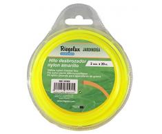 Riegolux 107665 Rasentrimmer, Nylon, quadratisch, Gelb, 2 mm x 20 m