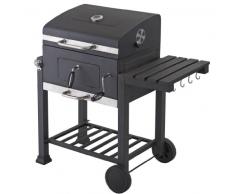 Tepro Grillwagen Toronto Holzkohlengrill, Anthrazit/Edelstahl
