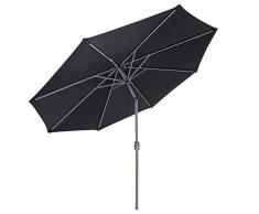 Gartenfreude LED 300 cm Sonnenschirm, Anthrazit