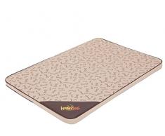 HobbyDog L MLIBWK2 Light Matratze Beige Mit Knochen, 100 X 67 cm L (R2), L, BEIGE MIT Knochen