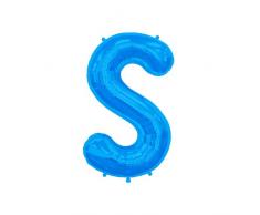 NorthStar Folienballon Buchstabe S-Blue, 40,6 cm, 000549