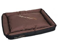 Kerbl 81279 Kuschelbett Oxford Place, 110 x 85 cm, schwarz/braun