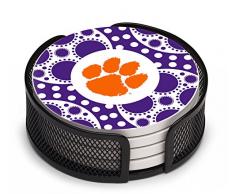 Thirstystone Untersetzer Clemson University Design mit Halterung Small mehrfarbig