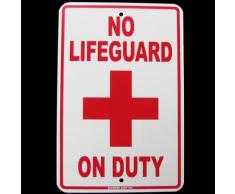 Keine Lifeguard On Duty Schwimmbad Schwimmen Hot Tub Schild AD