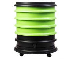 WormBox : Wurmkomposter Wurmfarm mit 4 Schalen Grün - 64 Liter