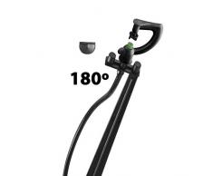 Abrisa Super-Diffusor 180 Grad mit Erdspieß für Bewässerung, Schwarz
