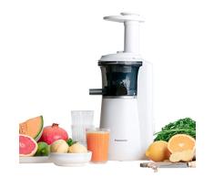 Panasonic Slow Juicer MJ-L501WXE Entsafter (Entsafter für Obst und Gemüse, Saftpresse, Edelstahl und Kunststoff, Entsafter elektrisch, 150 W, weiß)
