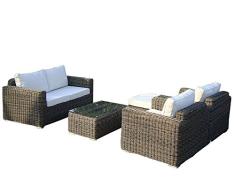 Baidani Rattan Garten Lounge Garnitur Present