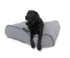 Lex & Max Amalia Sitzsack, 90 x 60 cm, Schwarz/Ecru