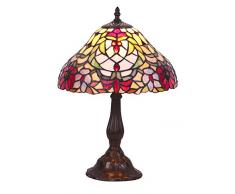 RABALUX Tischleuchte, Glas, E27, Braun