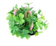 sourcingmap Fish Tank Aquarium Aquascaping Künstliche Wasser Pflanze, 3,5, Grün