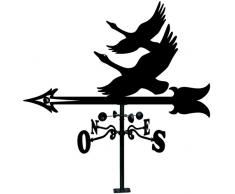 Arthifor Sonnensegel mit Entensilhouette, schwarz satiniert