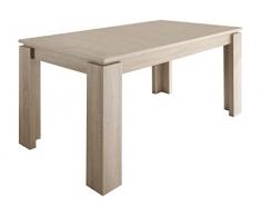 trendteam Esstisch Küchentisch Universal, 160 x 77 x 90 cm in Eiche Sägerau Hell Dekor erweiterbar durch Ausziehfunktion auf 200 cm