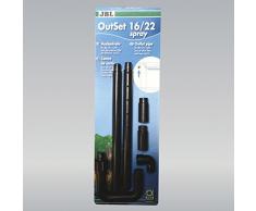 JBL OutSet Spray 60158 Wasserrücklauf-Set mit 2-teiligem Düsenstrahlrohr für Aquarien