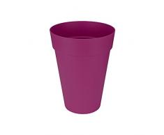 Elho Loft Urban Rund Hoch 28 - Blumentopf - Kirsche - Draußen - Ø 28 x H 37.6 cm
