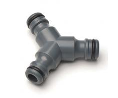 Rehau Allround Y-Verbinder 13 mm (1/2 Zoll) ; Kunststoff ; Gartenzubehör ; Gartenschlauch Verbindungsstück ; Y-Verteiler