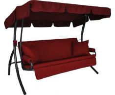 Angerer Trend Joy Hollywoodschaukel Joy, Rot, 3-Sitzer