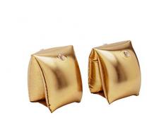 Sunvibes Aufblasbarer Pool-Schwimmer für Sessel, 180 x 70 x 60 cm, Gold, 180x70x60 cm