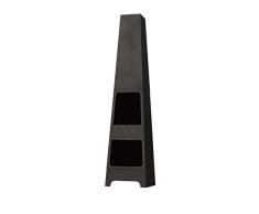 Buschbeck Feuerstelle, Stahlofen Malmö, schwarz, 36 x 36 x 150 cm, 90146.000