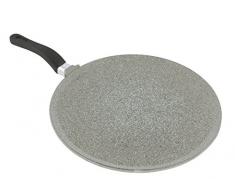 Mopita Crêpepfanne, 28 cm, Antihaftbeschichtung, Aluminiumguss, mittelgroß, Grau