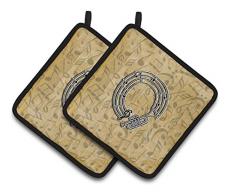 Caroline s Treasures Buchstabe O Musikinstrument Alphabet Paar Topflappen cj2004-opthd, 7.5hx7.5 W, multicolor