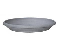 Scheurich Untersetzer aus Kunststoff, Granite Grey, 20 cm Durchmesser, 2,7 cm hoch