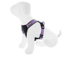 PAWTITAS Weiches, verstellbares, reflektierendes und gepolstertes Haustier-Trainingsgeschirr für Welpen/Hunde von Lila Orchidee