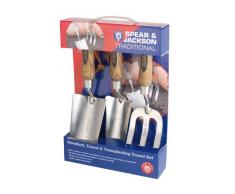 Spear & Jackson Traditional Garten-Set aus Edelstahl, 3-teilig