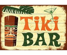 Schatzmix Tiki Bar barschild Hawaii Metal Sign deko Sign Garten Blech