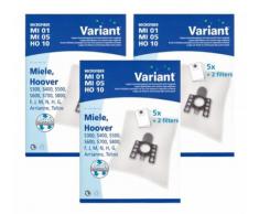 15 Staubsaugerbeutel MI05 Variant passend wie Swirl M40 + 6 Microfilter M40/v