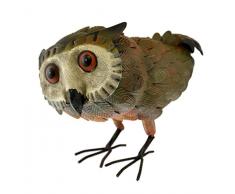 Green Jem Eule Metall Garten Dekoration, Mehrfarbig, 35 x 15 x 26 cm