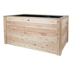 Dehner Hochbeet Gärtner, ca. 141 x 75 x 80 cm, 720 l, Lärchenholz, natur