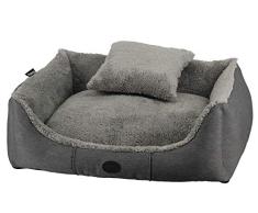 Nobby Komfortbett mit Kissen eckig KEMBA grau; 80 x 70 x23 cm